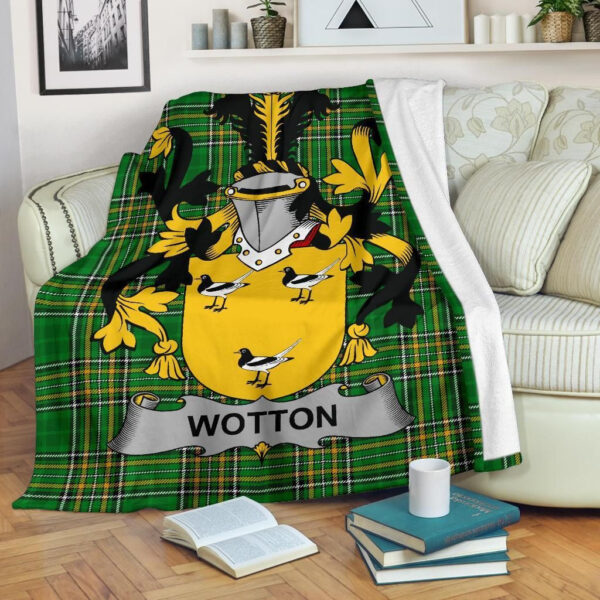 Ireland Premium Blanket - Wotton Ireland Blanket Irish National Tartan