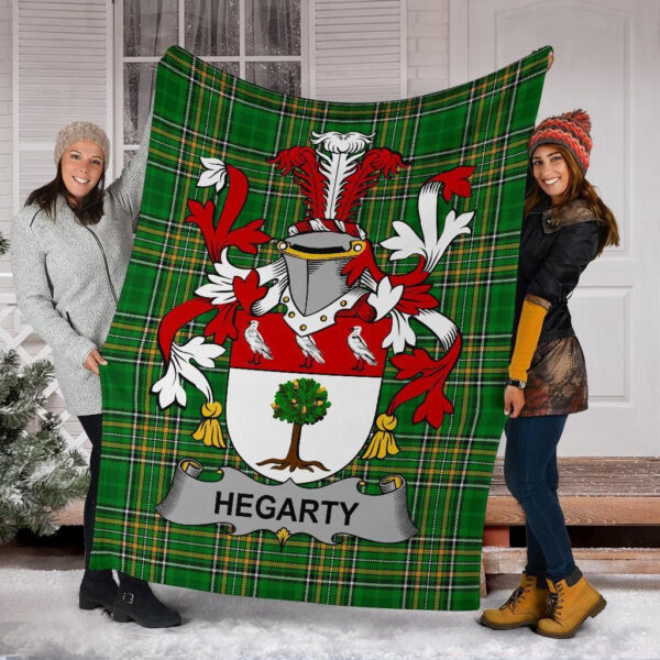 Ireland Premium Blanket - Hegarty or O'Hagerty Ireland Blanket Irish National Tartan - Image 6