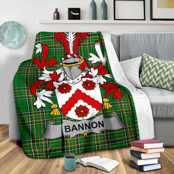 Ireland Premium Blanket - Bannon or O'Bannon Ireland Blanket Irish National Tartan - Image 3