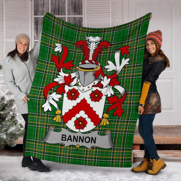 Ireland Premium Blanket - Bannon or O'Bannon Ireland Blanket Irish National Tartan - Image 6