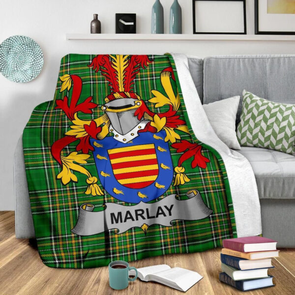 Ireland Premium Blanket - Marlay or O'Marley Ireland Blanket Irish National Tartan - Image 3