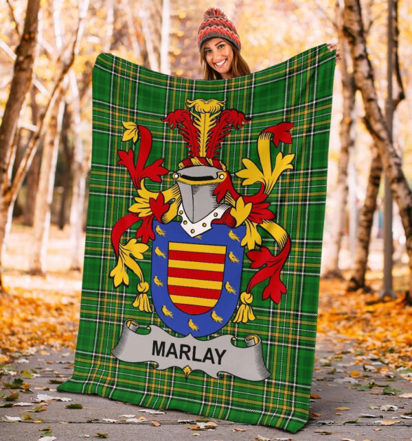 Ireland Premium Blanket - Marlay or O'Marley Ireland Blanket Irish National Tartan - Image 4