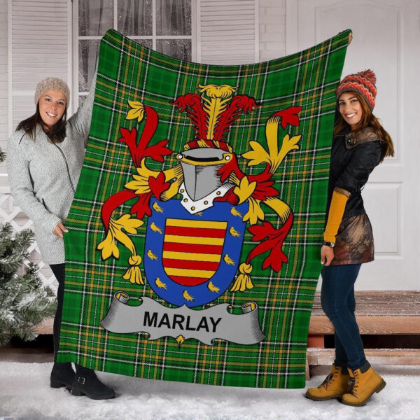 Ireland Premium Blanket - Marlay or O'Marley Ireland Blanket Irish National Tartan - Image 6