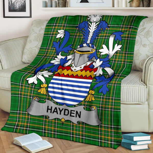 Ireland Premium Blanket - Hayden or O'Hayden Ireland Blanket Irish National Tartan - Image 2