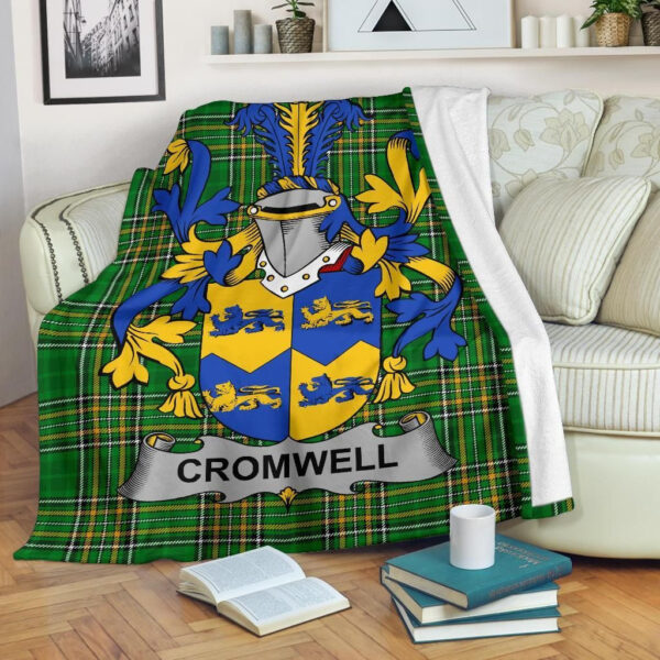 Ireland Premium Blanket - Cromwell Ireland Blanket Irish National Tartan