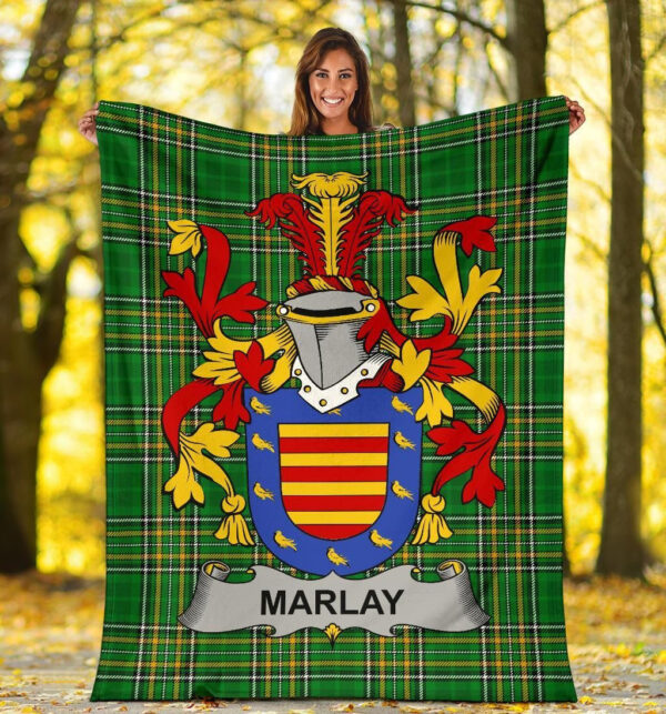 Ireland Premium Blanket - Marlay or O'Marley Ireland Blanket Irish National Tartan - Image 5