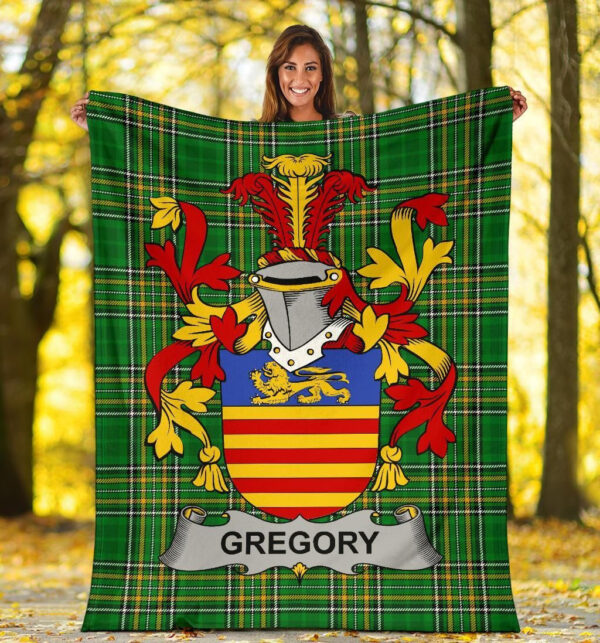 Ireland Premium Blanket - Gregory Ireland Blanket Irish National Tartan - Image 5