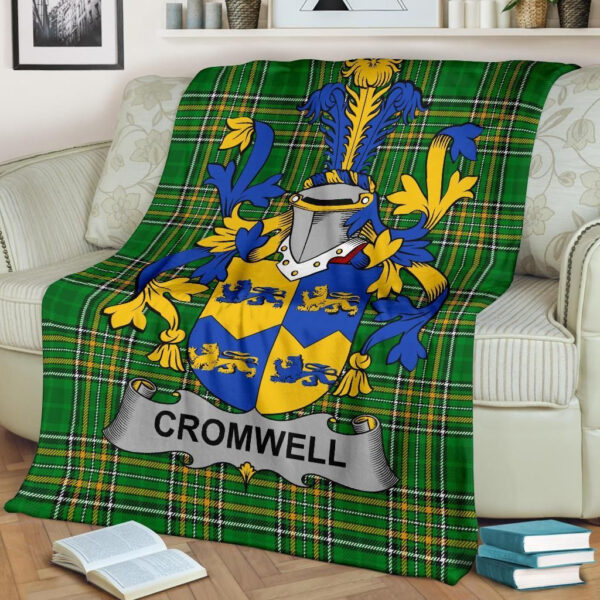 Ireland Premium Blanket - Cromwell Ireland Blanket Irish National Tartan - Image 2