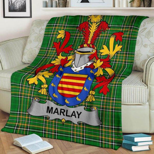 Ireland Premium Blanket - Marlay or O'Marley Ireland Blanket Irish National Tartan - Image 2