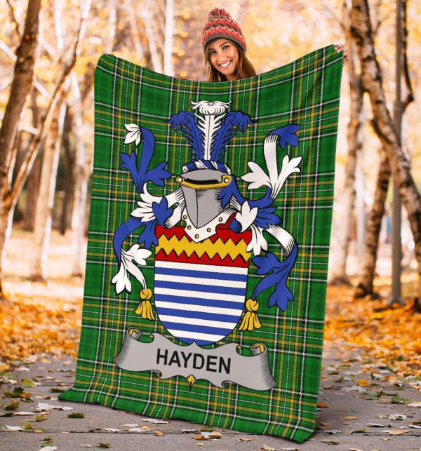 Ireland Premium Blanket - Hayden or O'Hayden Ireland Blanket Irish National Tartan - Image 3