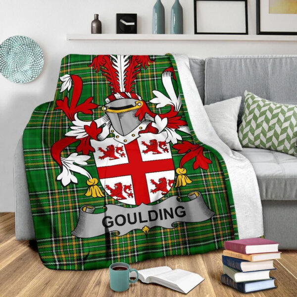 Ireland Premium Blanket - Goulding or O'Goillin Ireland Blanket Irish National Tartan - Image 3