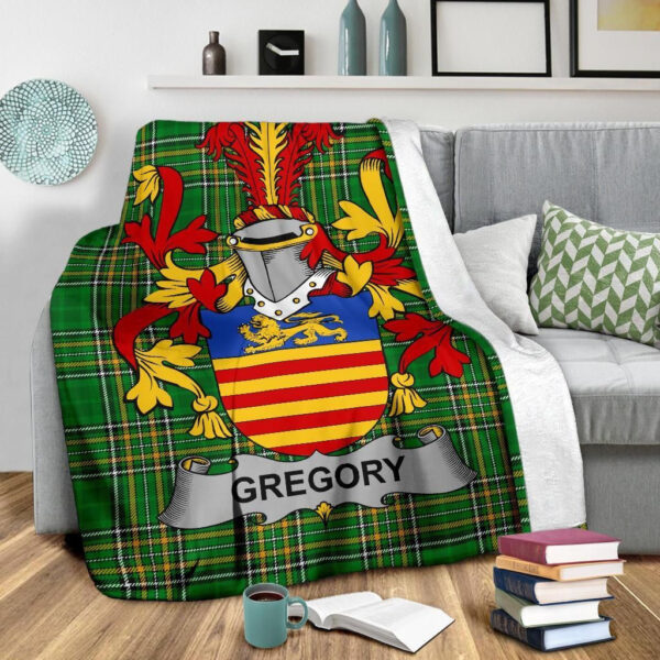 Ireland Premium Blanket - Gregory Ireland Blanket Irish National Tartan - Image 3