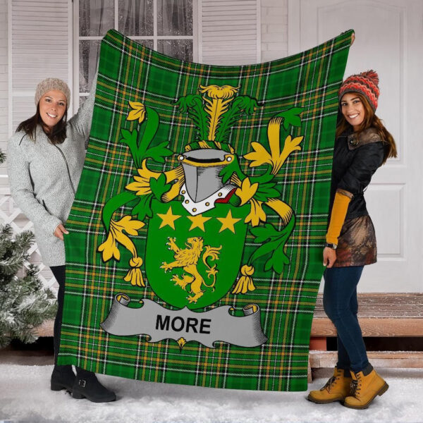 Ireland Premium Blanket - More or O'More Ireland Blanket Irish National Tartan - Image 6