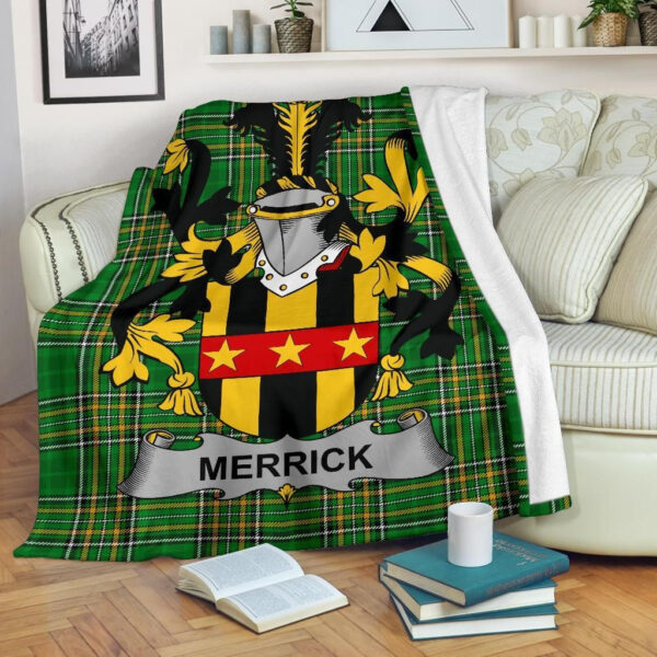 Ireland Premium Blanket - Merrick or Meyrick Ireland Blanket Irish National Tartan