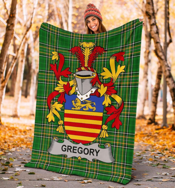 Ireland Premium Blanket - Gregory Ireland Blanket Irish National Tartan - Image 4