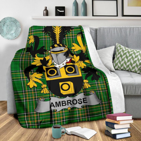 Ireland Premium Blanket - Ambrose Ireland Blanket Irish National Tartan - Image 3