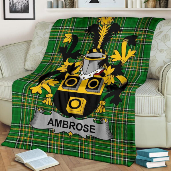 Ireland Premium Blanket - Ambrose Ireland Blanket Irish National Tartan - Image 2