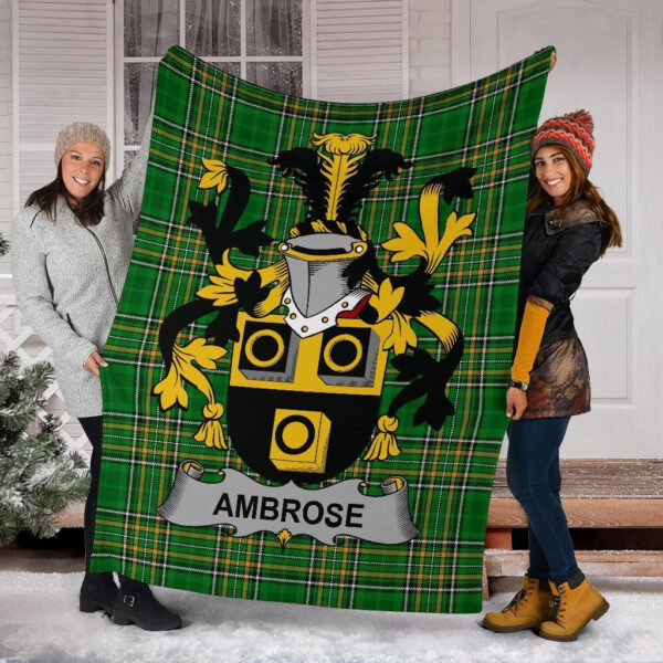 Ireland Premium Blanket - Ambrose Ireland Blanket Irish National Tartan - Image 6