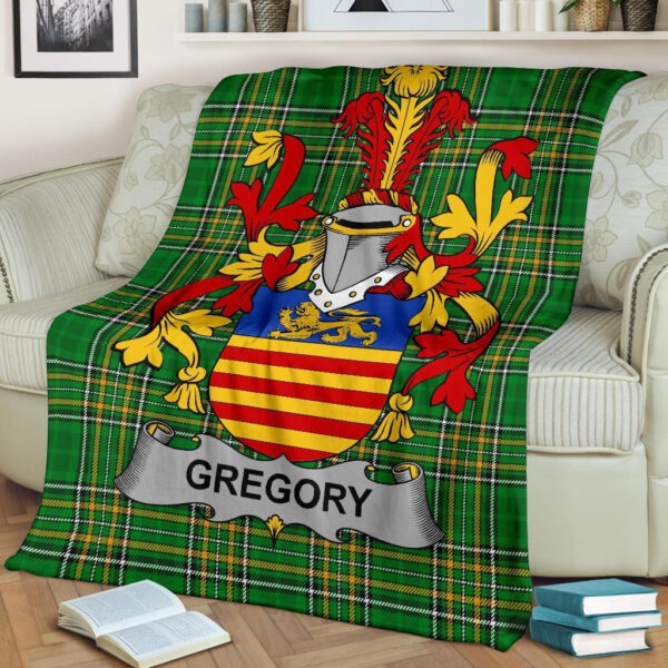 Ireland Premium Blanket - Gregory Ireland Blanket Irish National Tartan - Image 2