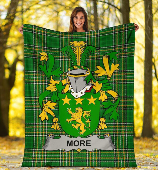 Ireland Premium Blanket - More or O'More Ireland Blanket Irish National Tartan - Image 5