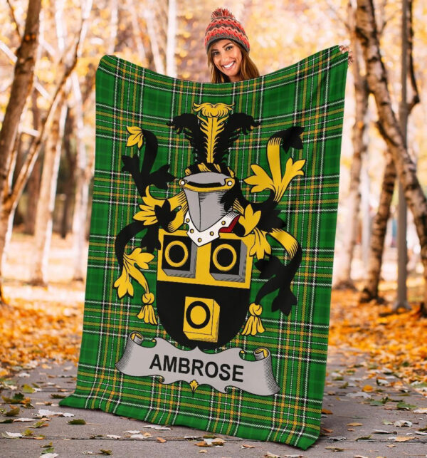 Ireland Premium Blanket - Ambrose Ireland Blanket Irish National Tartan - Image 4