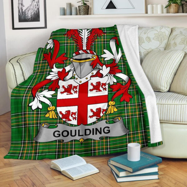 Ireland Premium Blanket - Goulding or O'Goillin Ireland Blanket Irish National Tartan