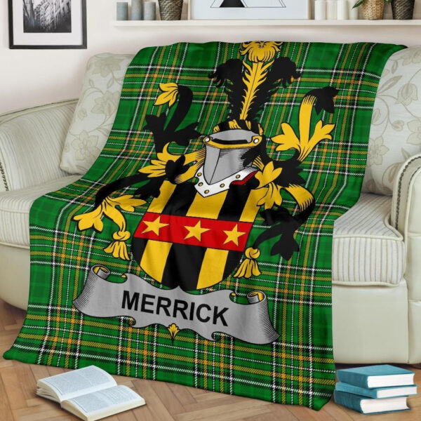 Ireland Premium Blanket - Merrick or Meyrick Ireland Blanket Irish National Tartan - Image 2