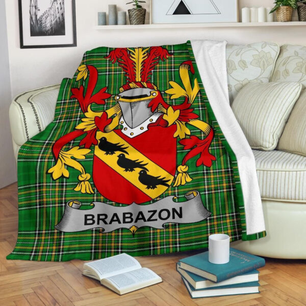 Ireland Premium Blanket - Brabazon Ireland Blanket Irish National Tartan