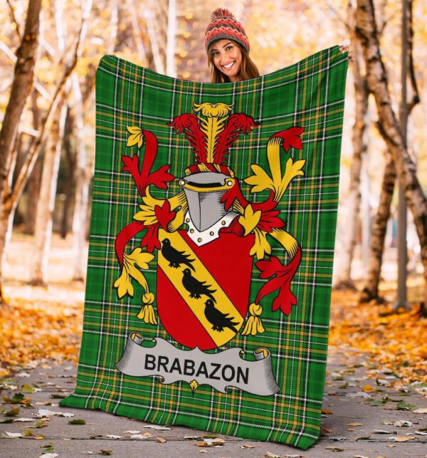 Ireland Premium Blanket - Brabazon Ireland Blanket Irish National Tartan - Image 4