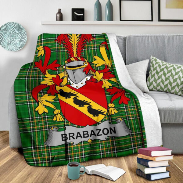 Ireland Premium Blanket - Brabazon Ireland Blanket Irish National Tartan - Image 3