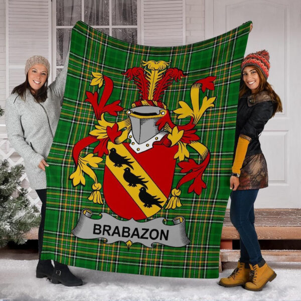 Ireland Premium Blanket - Brabazon Ireland Blanket Irish National Tartan - Image 6