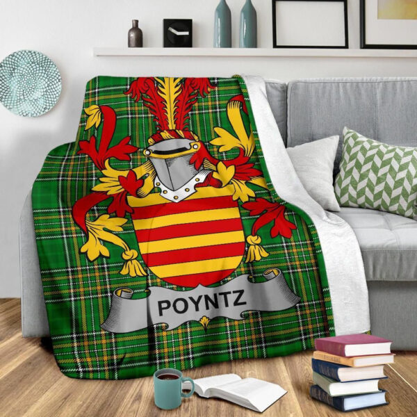 Ireland Premium Blanket - Poyntz Ireland Blanket Irish National Tartan - Image 3