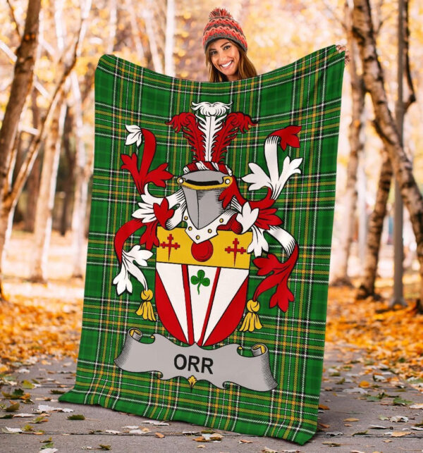 Ireland Premium Blanket - Orr Ireland Blanket Irish National Tartan - Image 4