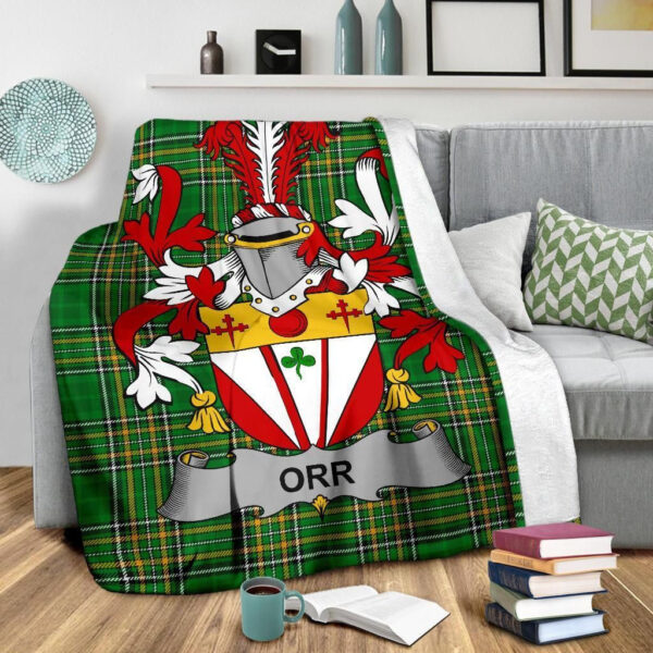 Ireland Premium Blanket - Orr Ireland Blanket Irish National Tartan - Image 3