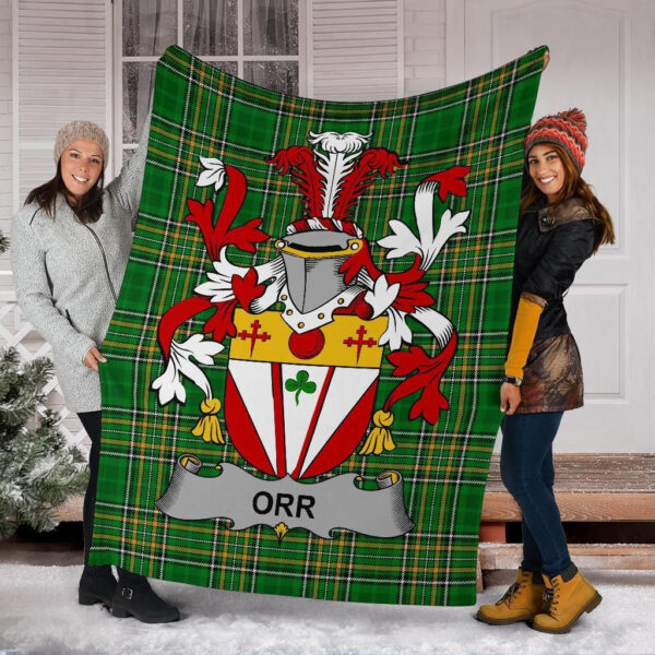 Ireland Premium Blanket - Orr Ireland Blanket Irish National Tartan - Image 6