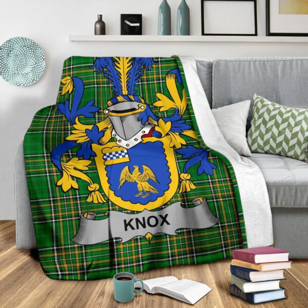 Ireland Premium Blanket - Knox Ireland Blanket Irish National Tartan - Image 3