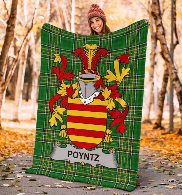 Ireland Premium Blanket - Poyntz Ireland Blanket Irish National Tartan - Image 4