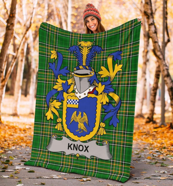 Ireland Premium Blanket - Knox Ireland Blanket Irish National Tartan - Image 4