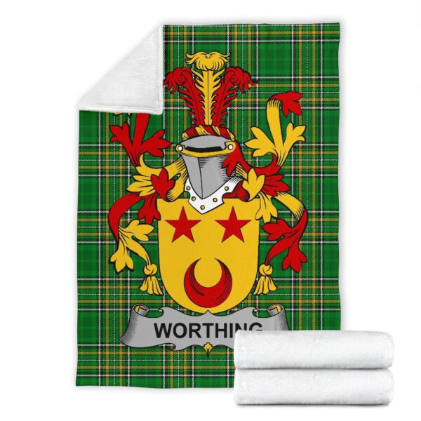 Ireland Premium Blanket - Worthing Ireland Blanket Irish National Tartan - Image 7