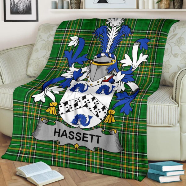 Ireland Premium Blanket - Hassett or Hasset Ireland Blanket Irish National Tartan - Image 2