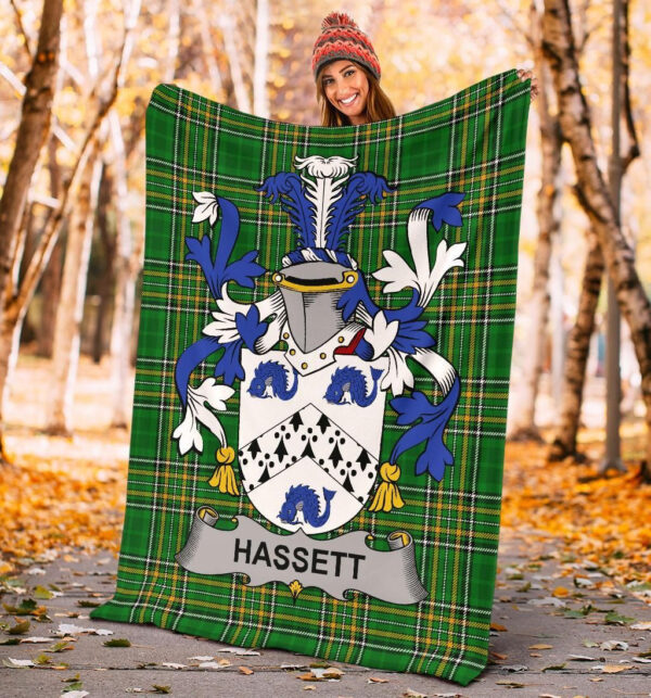 Ireland Premium Blanket - Hassett or Hasset Ireland Blanket Irish National Tartan - Image 4