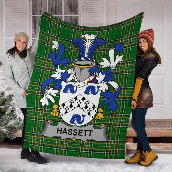 Ireland Premium Blanket - Hassett or Hasset Ireland Blanket Irish National Tartan - Image 6