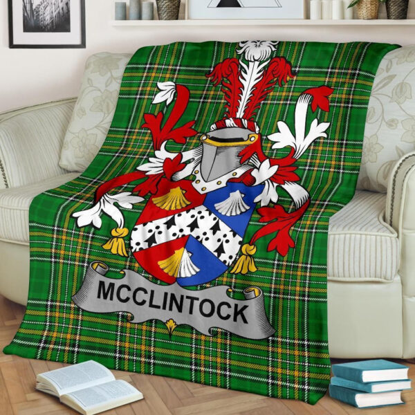 Ireland Premium Blanket - McClintock Ireland Blanket Irish National Tartan - Image 2