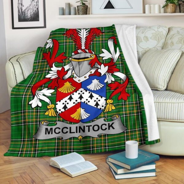 Ireland Premium Blanket - McClintock Ireland Blanket Irish National Tartan