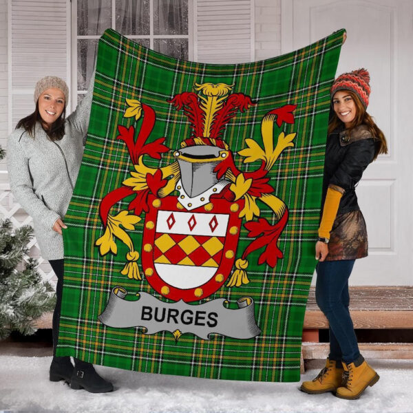 Ireland Premium Blanket - Burges Ireland Blanket Irish National Tartan - Image 6