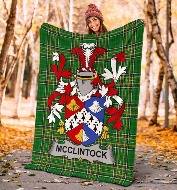 Ireland Premium Blanket - McClintock Ireland Blanket Irish National Tartan - Image 4