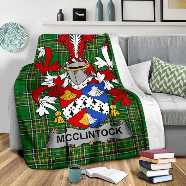 Ireland Premium Blanket - McClintock Ireland Blanket Irish National Tartan - Image 3