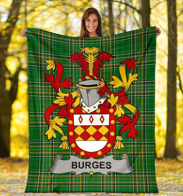 Ireland Premium Blanket - Burges Ireland Blanket Irish National Tartan - Image 5