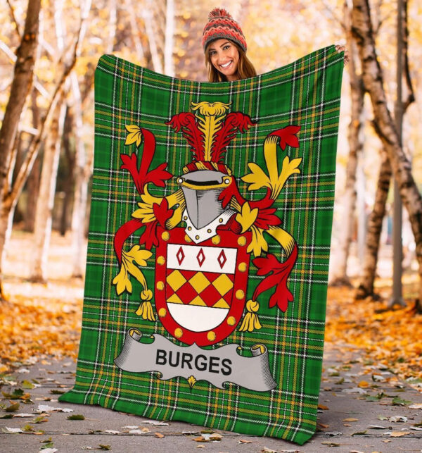 Ireland Premium Blanket - Burges Ireland Blanket Irish National Tartan - Image 4