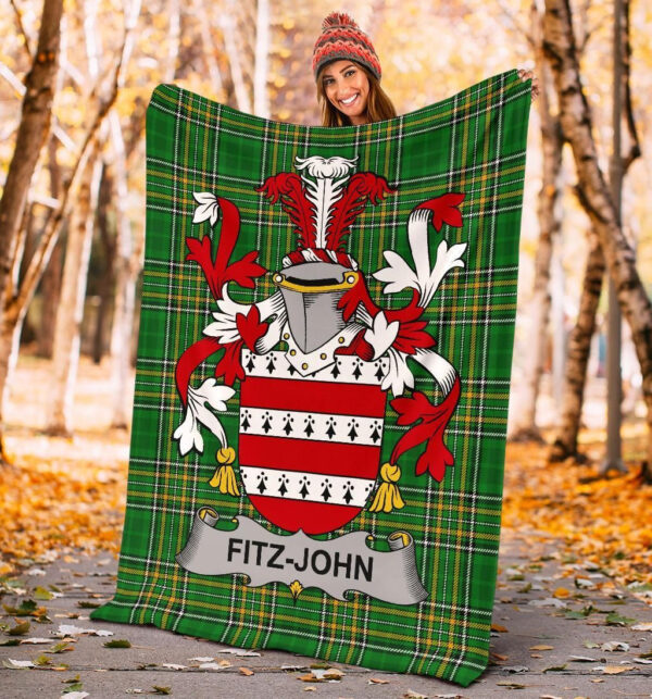 Ireland Premium Blanket - Fitz-John Ireland Blanket Irish National Tartan - Image 4